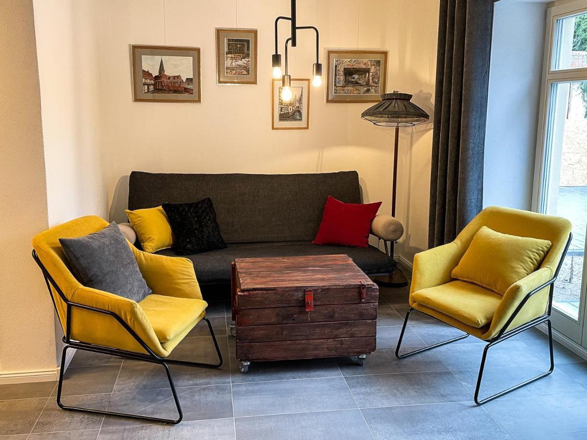 Stilvolle, Zentrale Ferienwohnung Bocksbruecke Mit Parkplatz 살즈위더 외부 사진